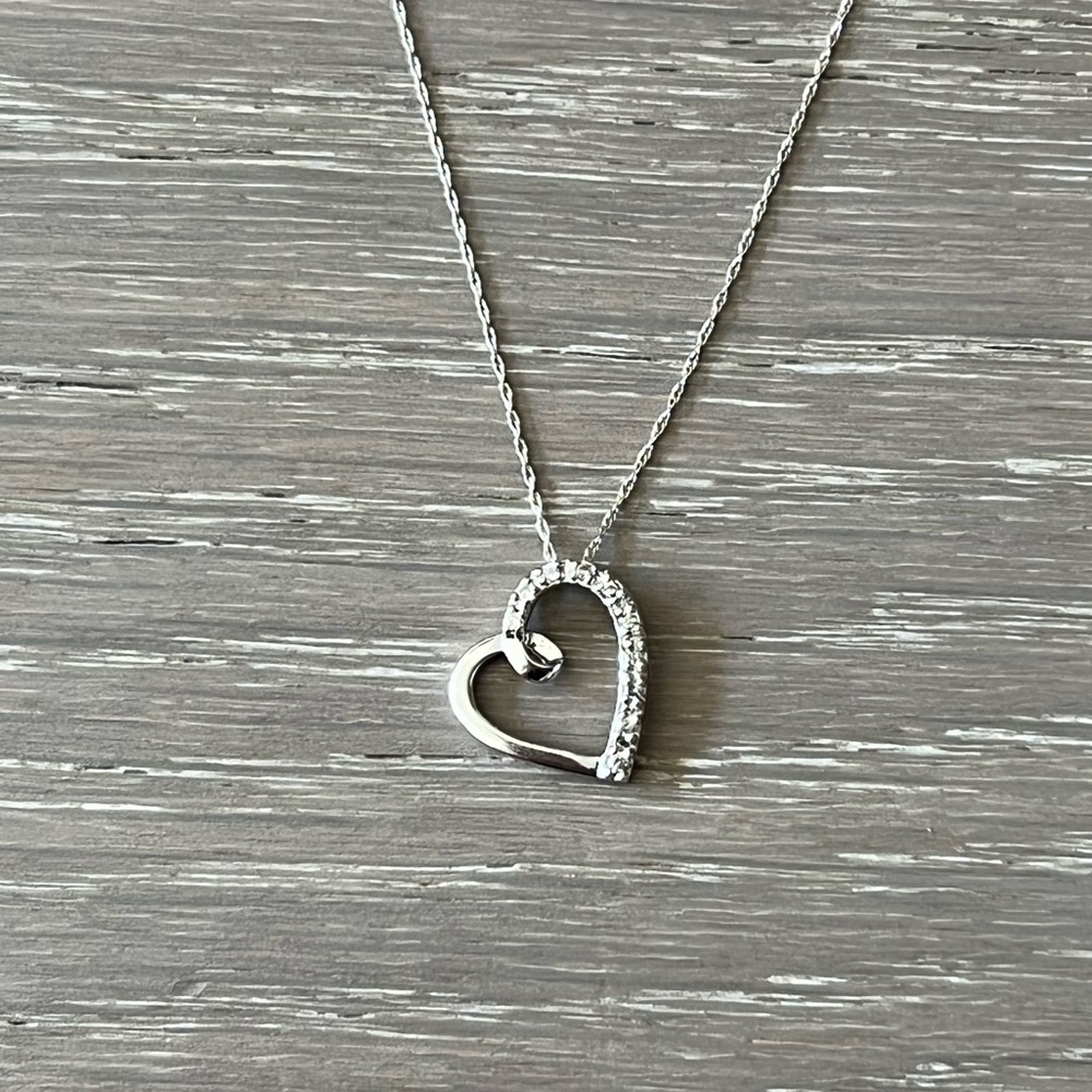 Helzberg Diamonds Heart Necklace with Diamonds